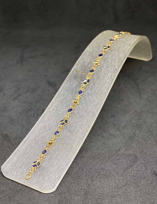 藍寶K金手鍊 2
